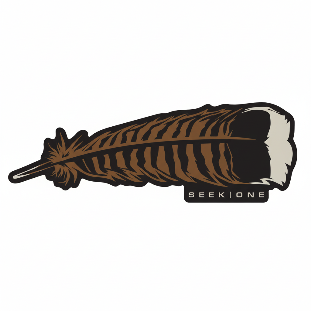 Turkey Feather Decal Sticker