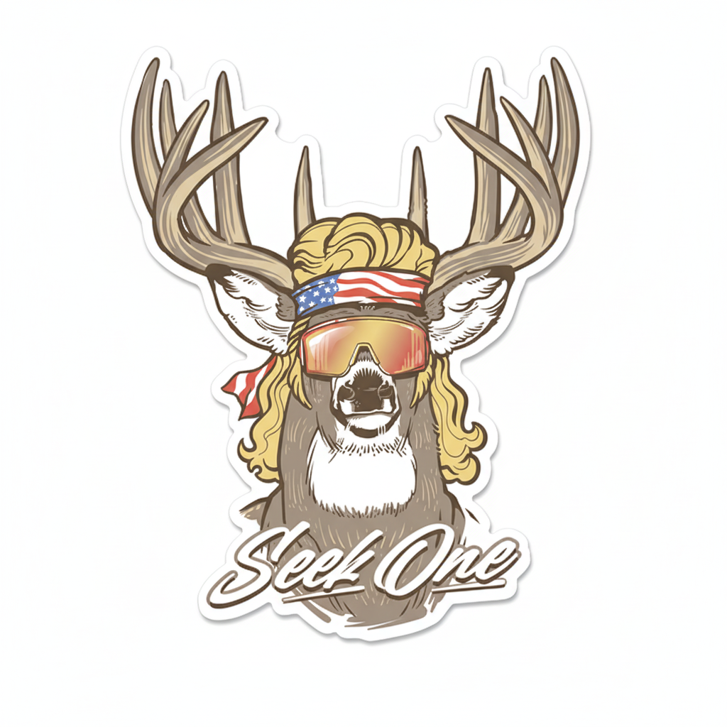 Mullet Deer Decal Sticker