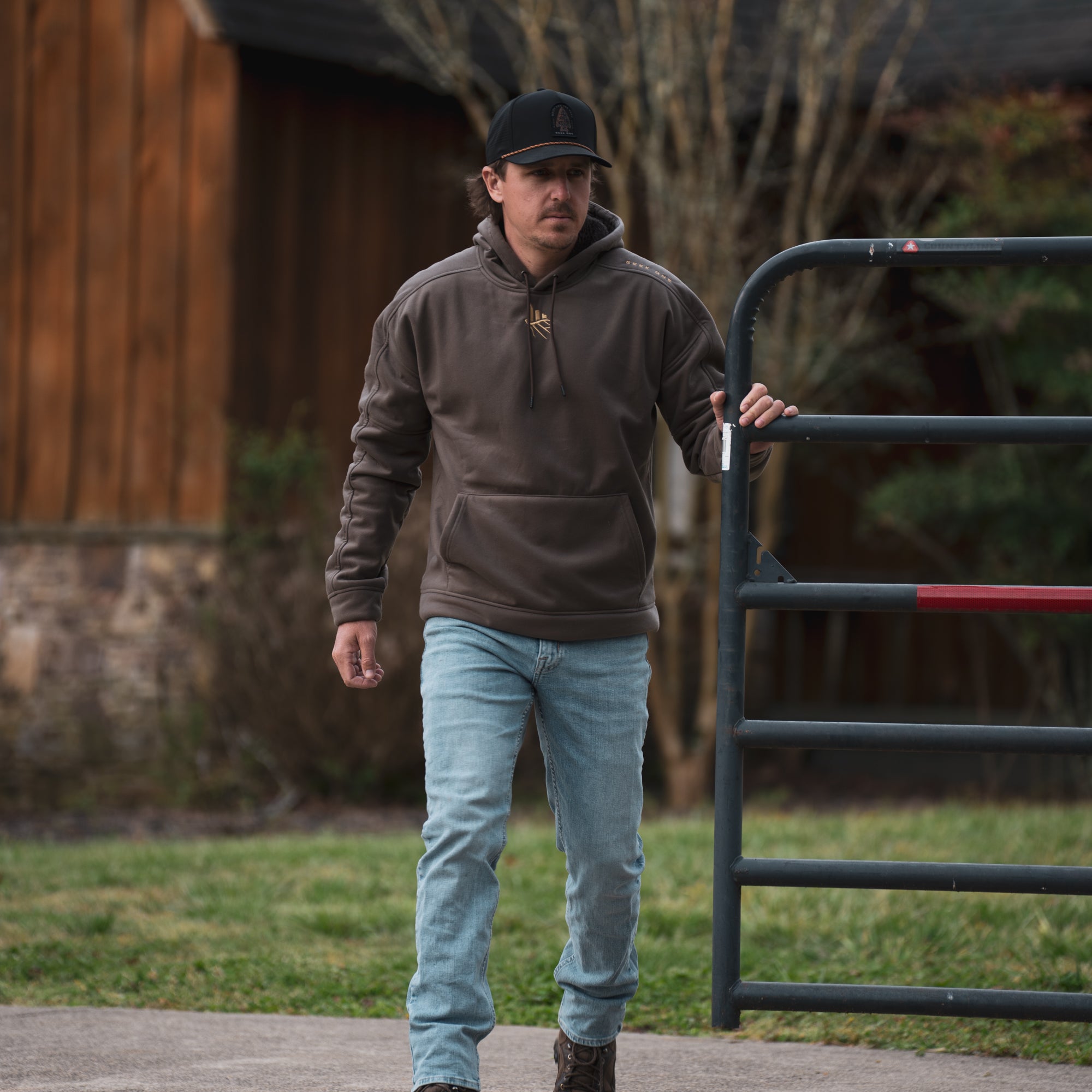 Sherpa Hoodie - Dark Earth