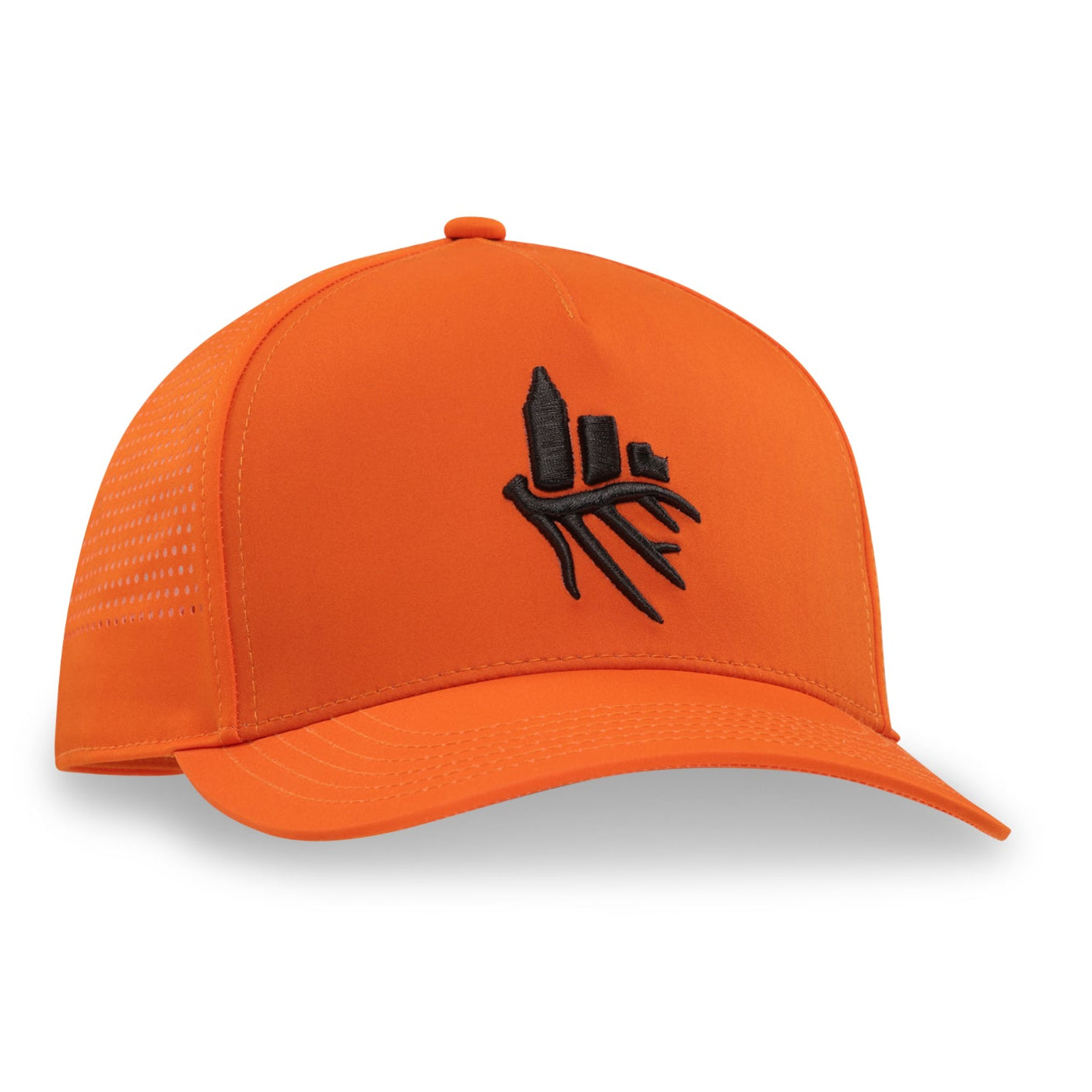 Richardson 112 Blaze Orange Flat Bill Hats OG Logo Trucker Hat