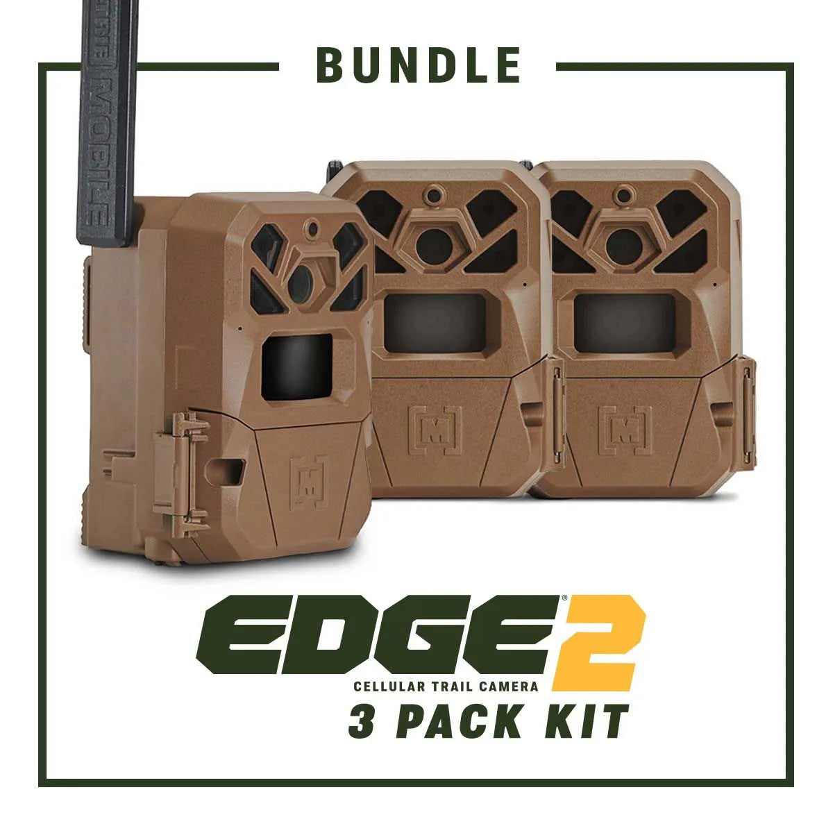 EDGE 2 Cellular Trail Camera - 3 Pack
