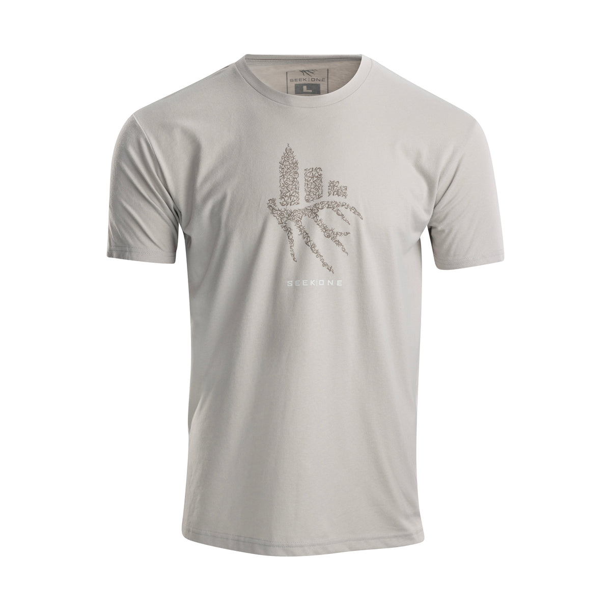 Shed Antler Logo Tee - Light Gray