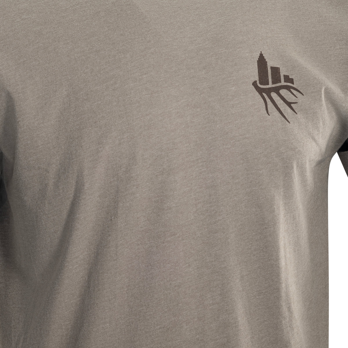 Mullet Deer Tee - Warm Grey