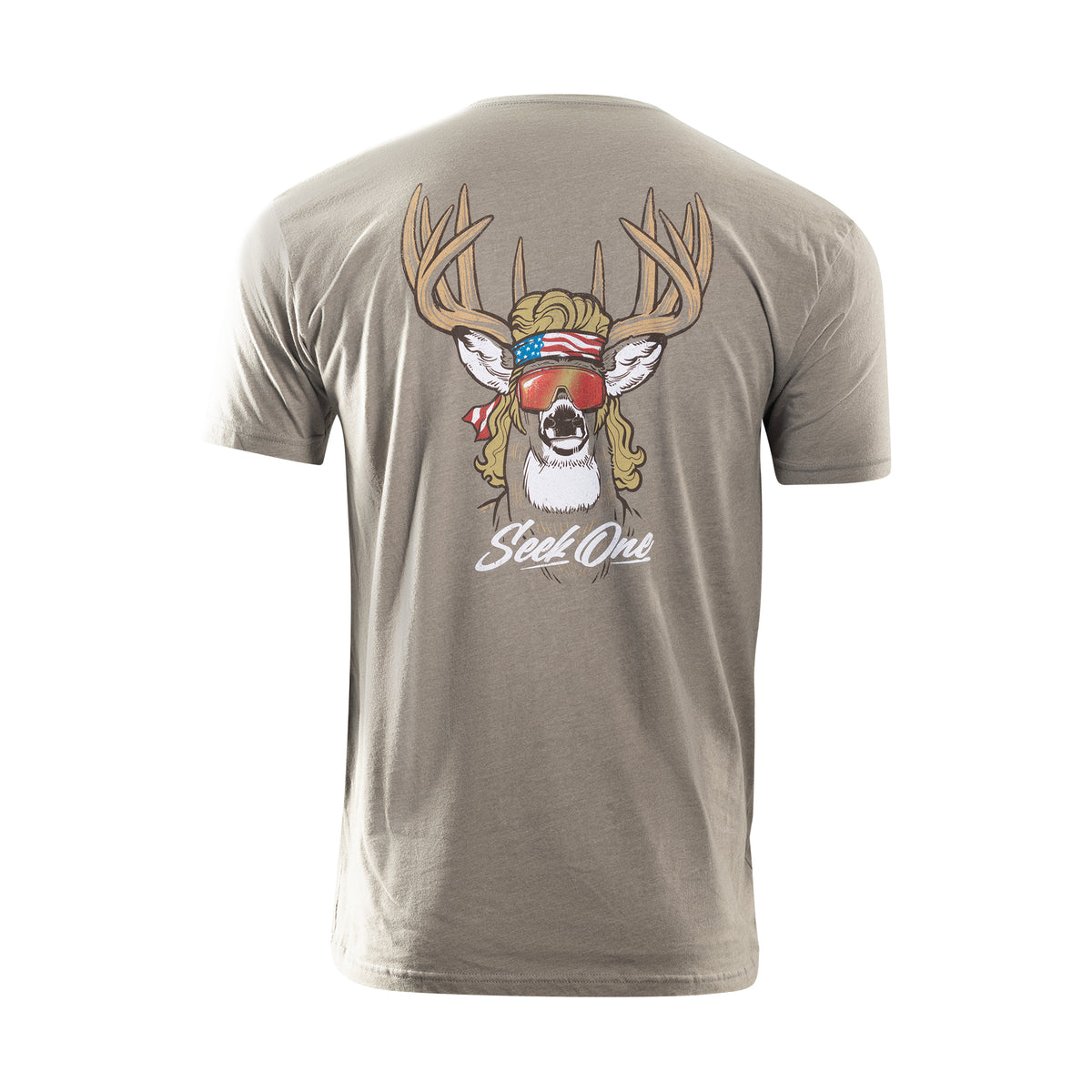 Mullet Deer Tee - Warm Grey
