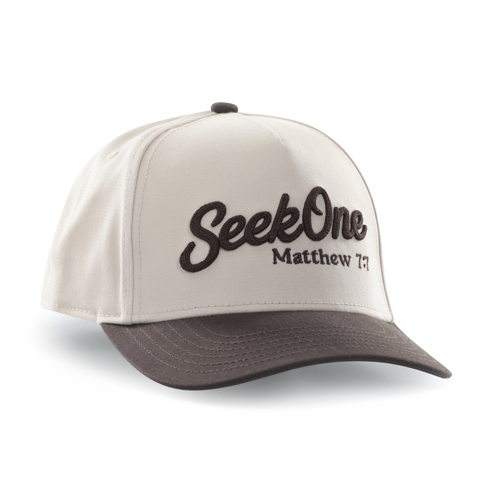Script Matthew Hat - Beige Hat / Brown Bill