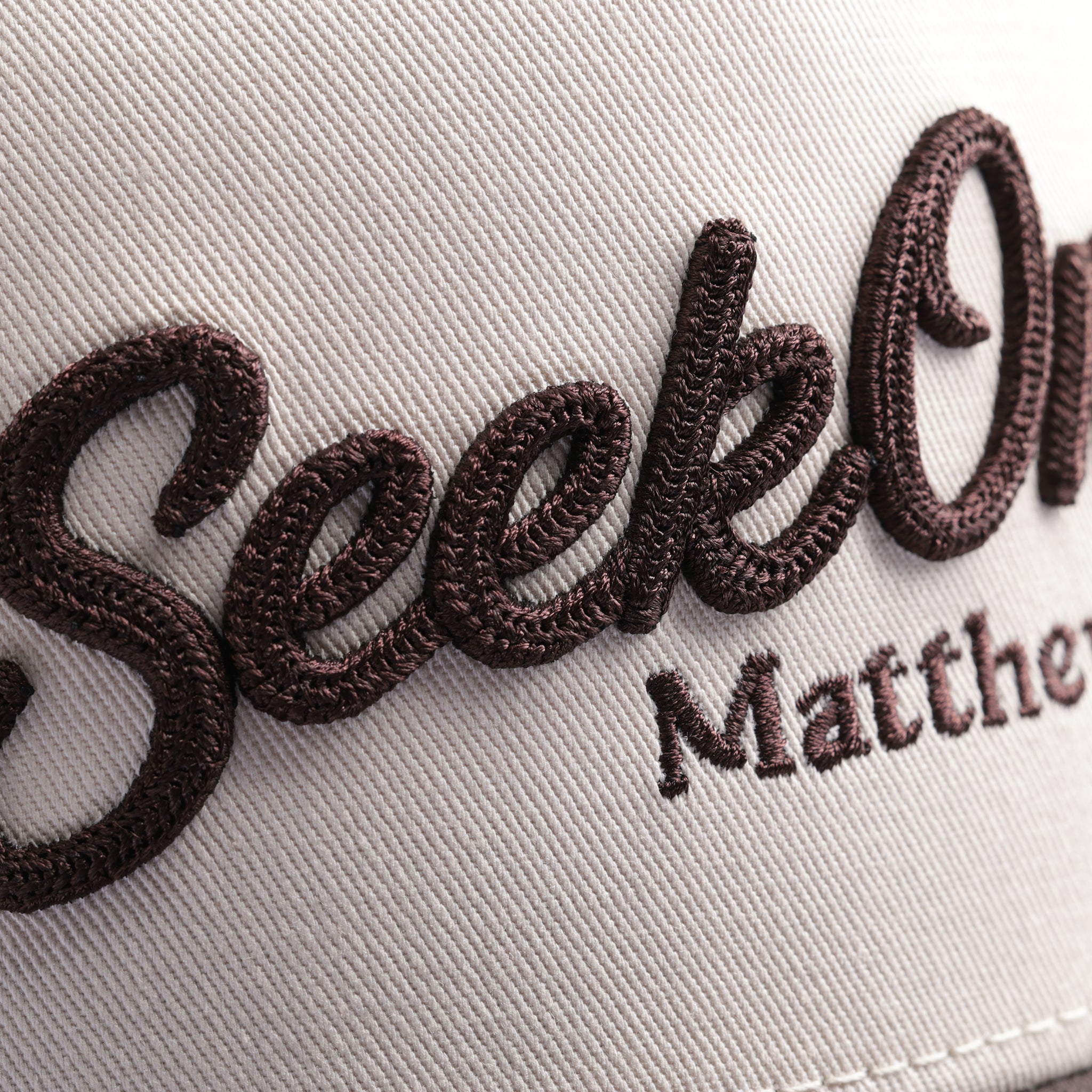 Script Matthew Hat - Beige Hat / Brown Bill