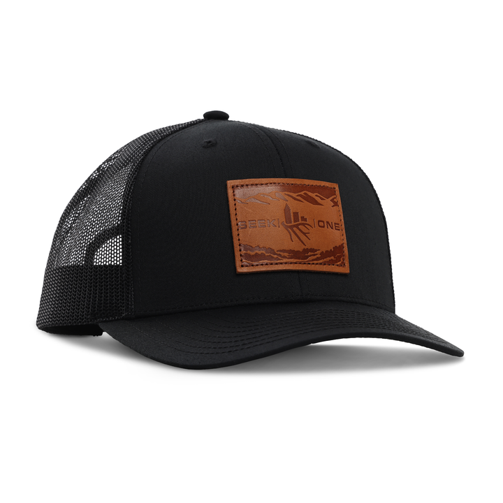 Mountain Leather Patch Trucker